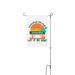 Everyone Belongs Somewhere Yard Sign, a White 12" x 18" Yard Flag with Stake
