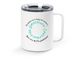 GoodNuff Stainless Mug, a White Stainless Steel Travel Mug