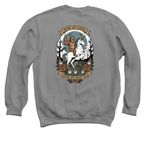 Skunk Ape Night Run, a Charcoal Crewneck Sweatshirt (back-view)