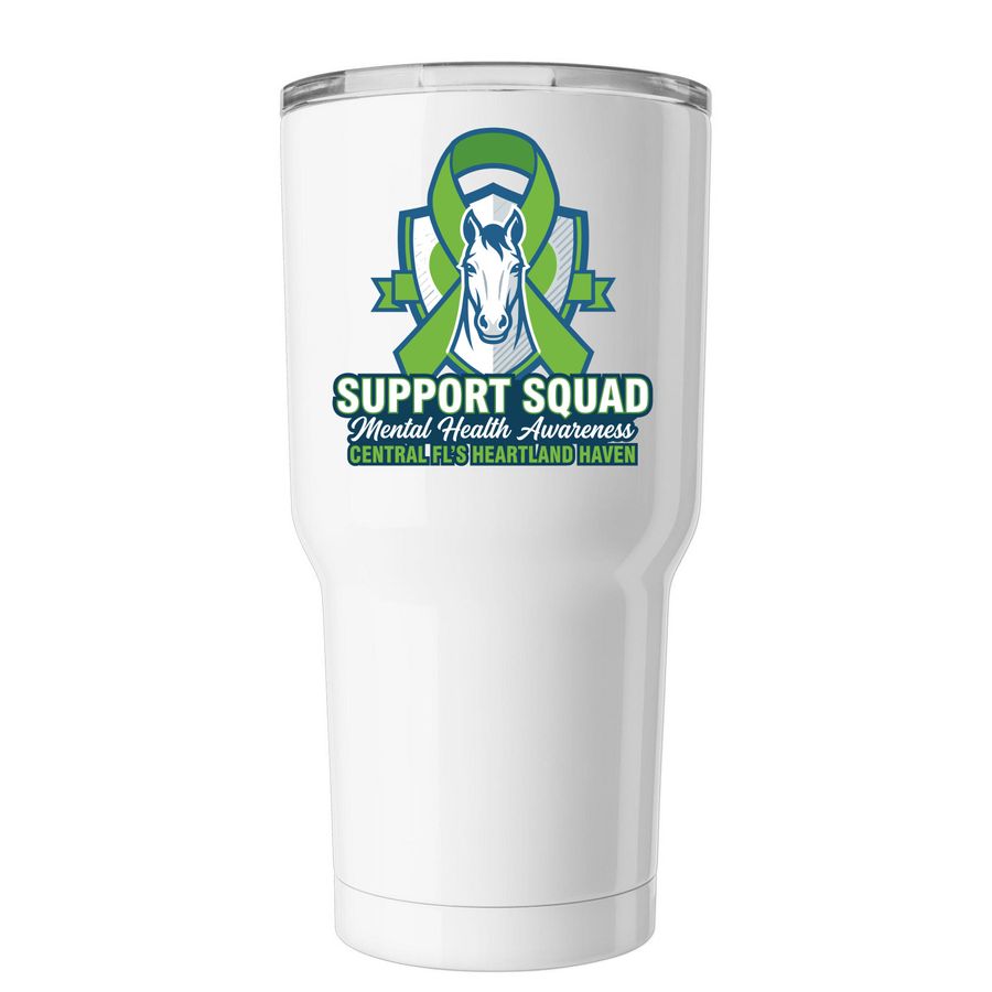Heartland Haven - Support Squad Tumbler, a White Insulated Tumbler