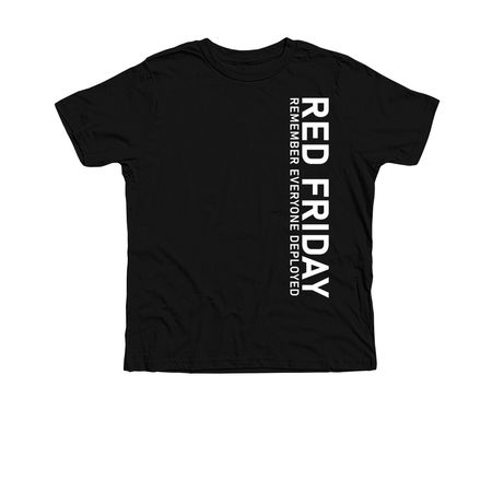 RED FRIDAY, a Solid Black Blend Premium Youth Tee