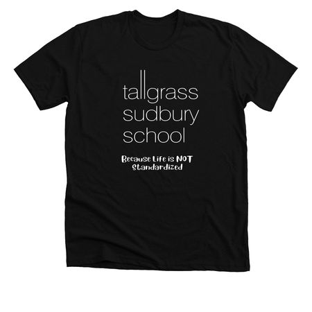 Basic Tallgrass Logo and Tagline T, a Solid Black Blend Premium Unisex Tee
