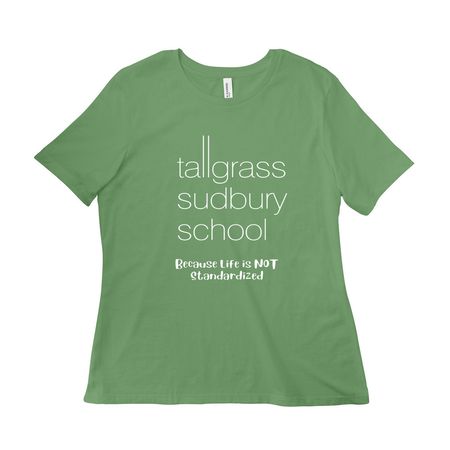 Basic Tallgrass Logo and Tagline T, a Leaf Women?s Relaxed Cotton Tee