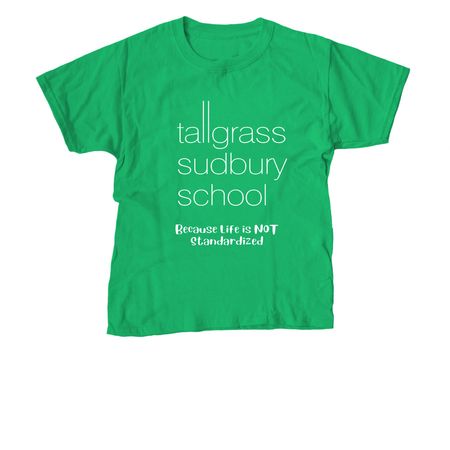 Basic Tallgrass Logo and Tagline T, a Irish Green Youth Unisex Tee