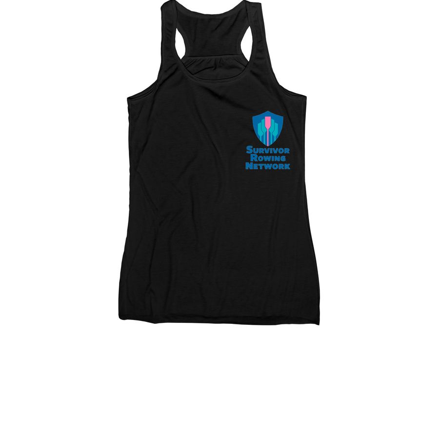 SRN T's, Tanks, Hoodies - SideView 8+, a Black Women's Racerback