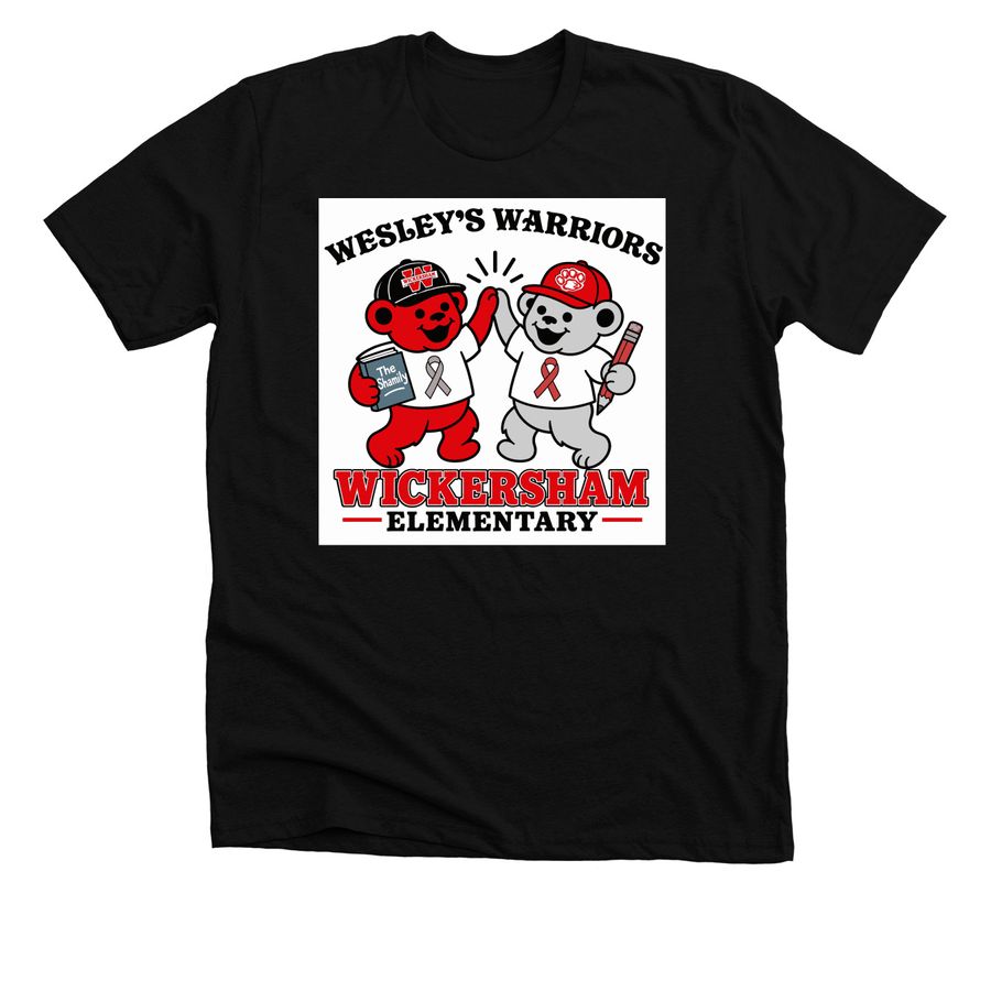 Wickersham Wildcats, a Solid Black Blend Premium Unisex Tee