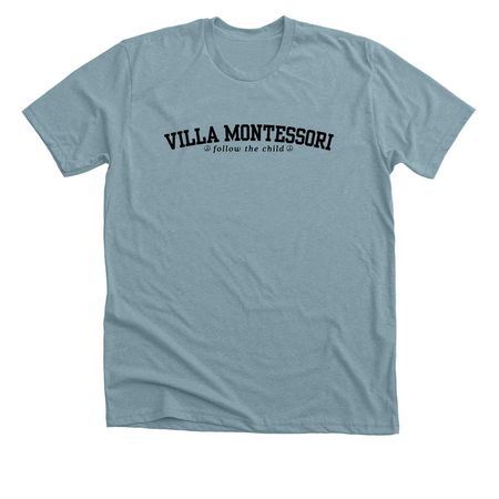 Villa Classic- Youth & Adult, a Heather Blue Lagoon Premium Unisex Tee