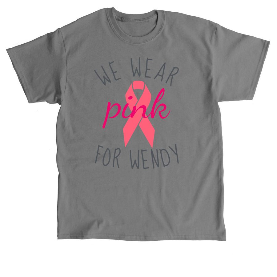 Support Wendy's Journey with Breast Cancer, a Charcoal Classic Unisex Tee