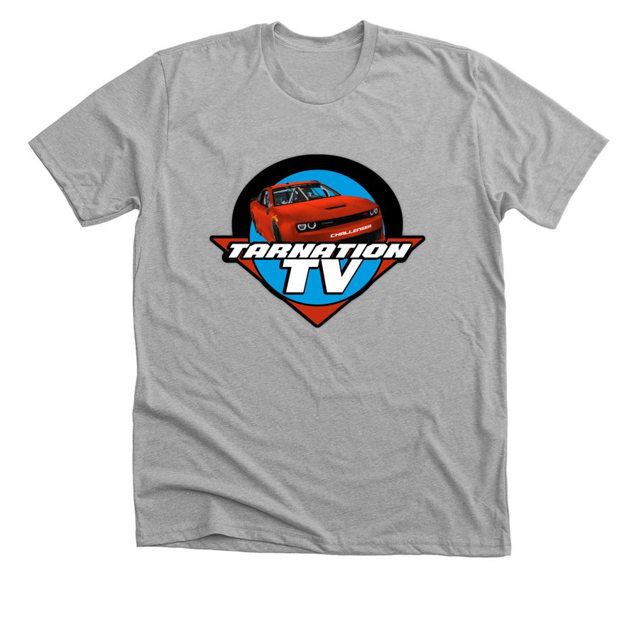 Tarnation TV Logo Shirt, a Athletic Heather Premium Unisex Tee