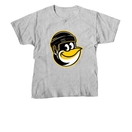 Happy Penguin, a Sport Grey Youth Unisex Tee