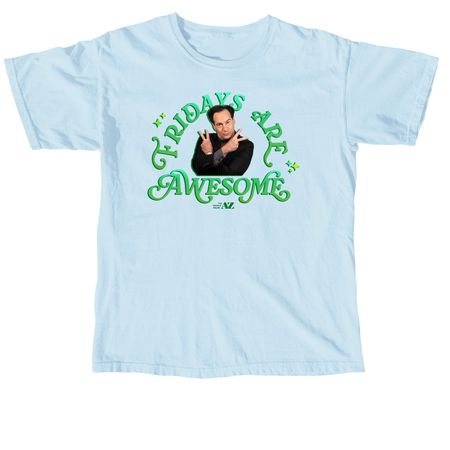 Fridays Are Awesome Shirt, a Chambray Comfort Colors Unisex Tee