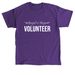 Volunteer, a Purple Classic Unisex Tee
