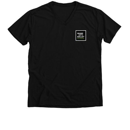2026 Summer Intensive Shirts (White Logo), a Solid Black Blend Premium V-Neck Tee