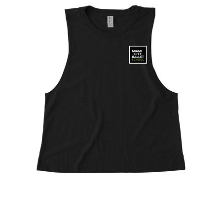 2026 Summer Intensive Shirts (White Logo), a Deep Black Allmade Eco Triblend Women?s Muscle Tank
