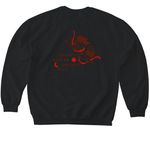 Cotton Sweatshirts, a Black Softstyle Crewneck Sweatshirt (back-view)