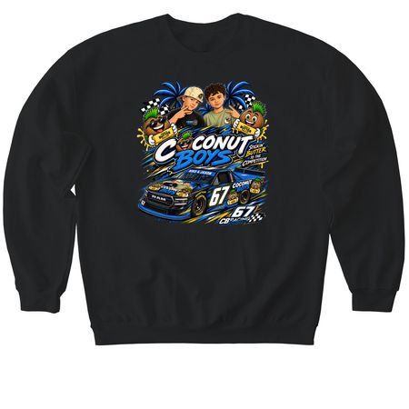 Coconut Boys, a Black Softstyle Crewneck Sweatshirt