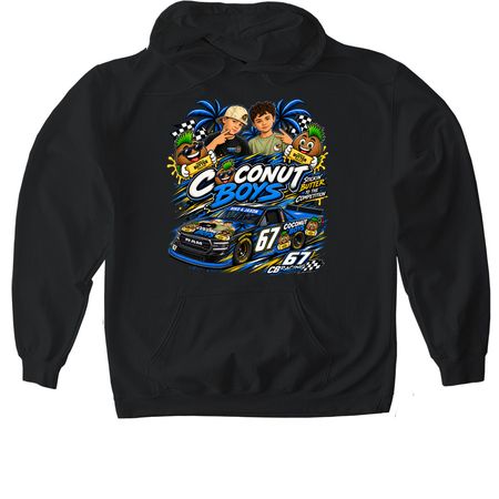 Coconut Boys, a Black Gildan Softstyle Pullover Hoodie