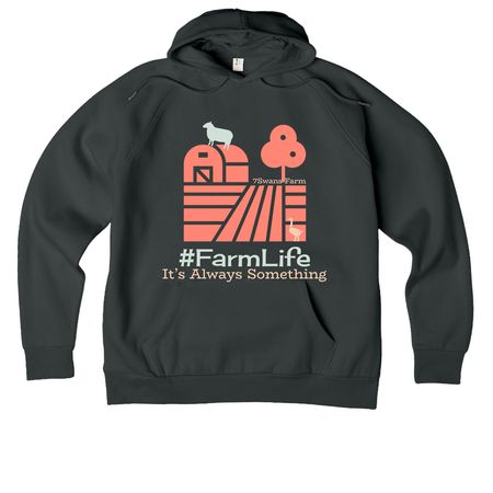 Farm Life 2, a Terrain Grey Allmade Organic CVC Pullover Hoodie