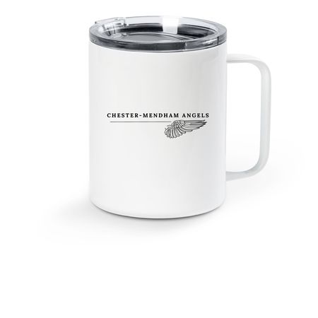 Chester-Mendham Angels travel mugs, a White Stainless Steel Travel Mug