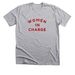 Women in Charge Classic Tee - Red, a Athletic Heather Premium Unisex Tee