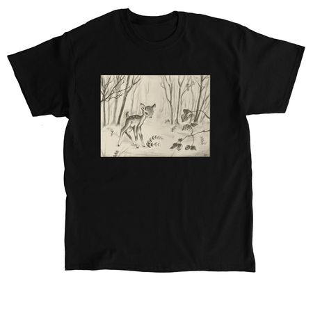 Fawn&nbsp;, a Black Classic Unisex Tee