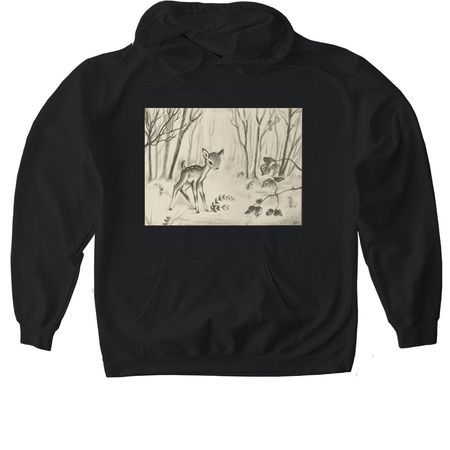 Fawn&nbsp;, a Black Gildan Softstyle Pullover Hoodie