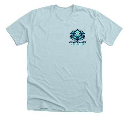 Changemaker Collection, a Heather Ice Blue Premium Unisex Tee
