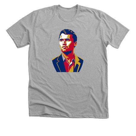 ICONIC Charlie Kirk, a Athletic Heather Premium Unisex Tee