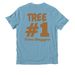 T.R.E.E T-Shirt, a Arctic Blue Allmade Organic Cotton Unisex Tee (back-view)