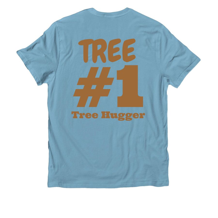 T.R.E.E T-Shirt, a Arctic Blue Allmade Organic Cotton Unisex Tee (back-view)