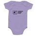 Pro-Baby Onesie, a Lavender Infant Onesie (back-view)
