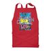 LSL, a Red Recycled Bib Apron