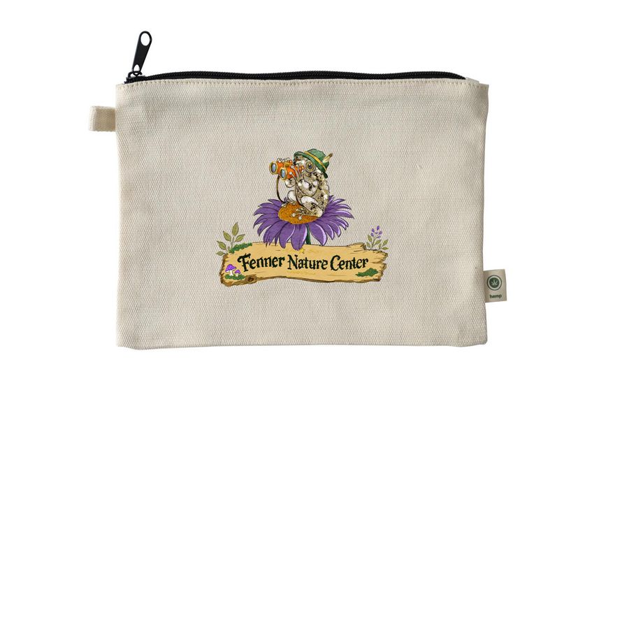 Giving Back to Fenner, a Natural 9"x7" Hemp Blend Pouch
