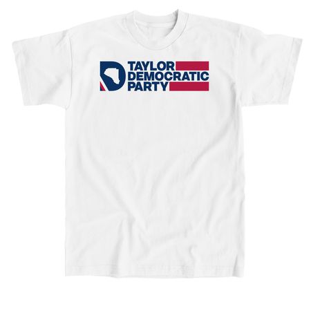 Taylor County FL Democrats Light Shirt Colors, a White Union Made Unisex Tee