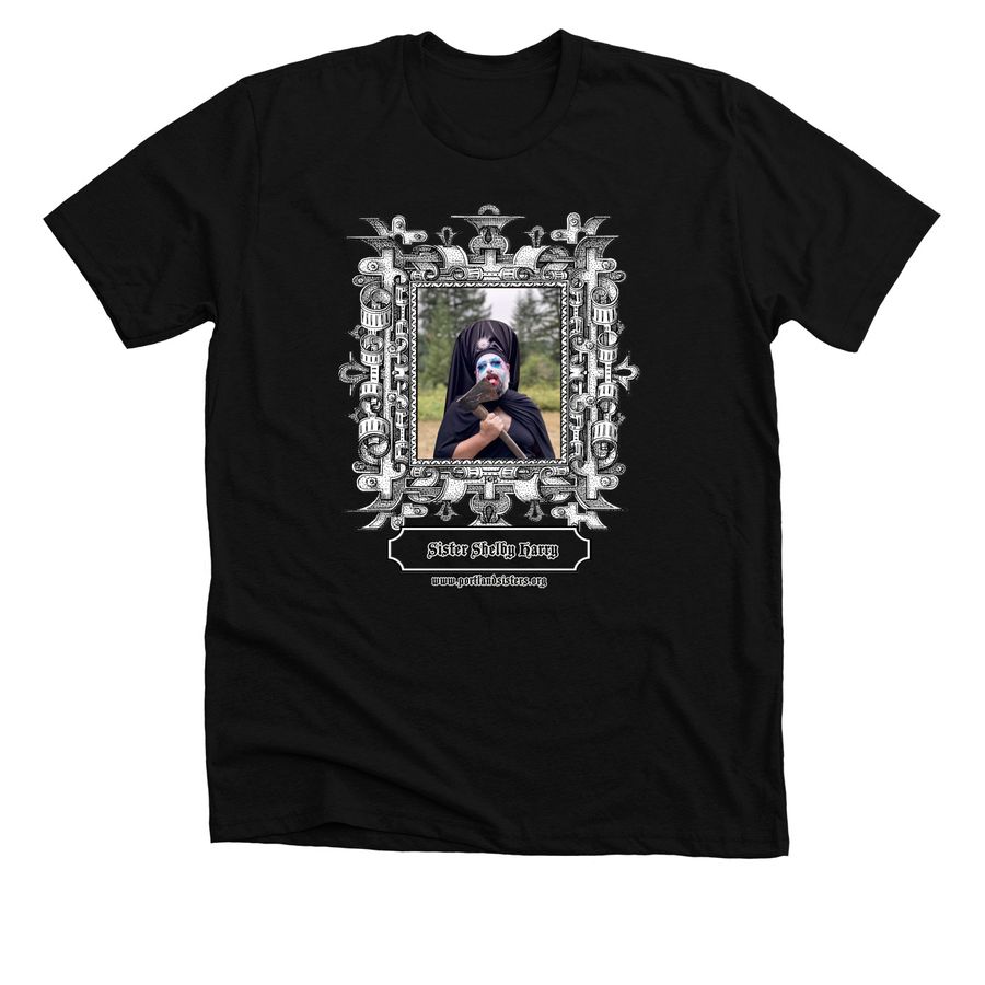 Sister Shelby Harry T-Shirts, a Solid Black Blend Premium Unisex Tee