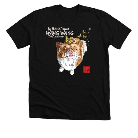 WANG WANG, a Solid Black Blend Premium Unisex Tee