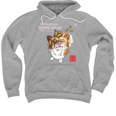 WANG WANG, a Athletic Heather Premium Pullover Hoodie