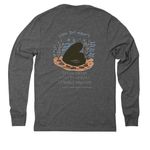 2026 MusselPower Student-designed shirt, a Aluminum Grey Allmade Eco Triblend Long Sleeve Tee (back-view)