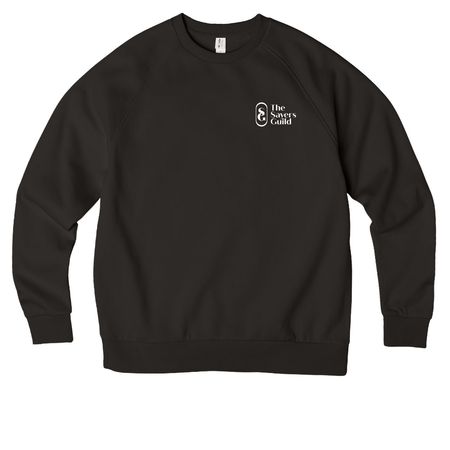 Good Work, a Deep Black Allmade Organic CVC Crewneck Sweatshirt