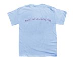 Maydm - I am the future of STEM, a Light Blue Youth Unisex Tee (back-view)