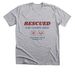 Rescued Is My Favorite Breed Tee, a Athletic Heather Premium Unisex Tee