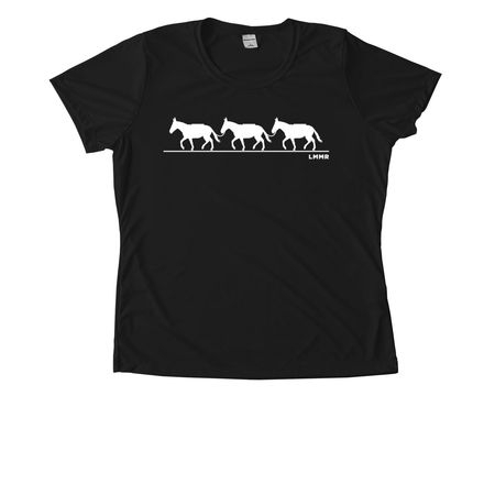 Packin' Mule Activewear, a Black Women's Performance Tee