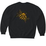 homeboy megachurch album merch, a Black Softstyle Crewneck Sweatshirt (back-view)