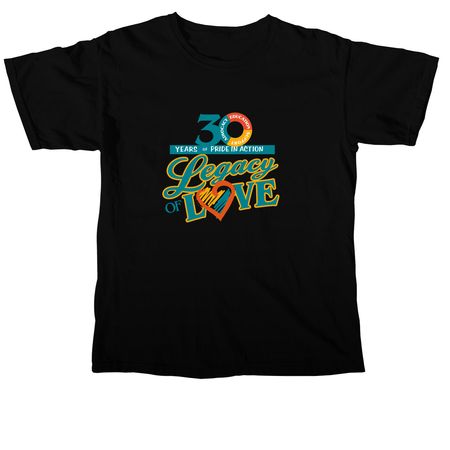 LEGACY OF LOVE ?, a Black Comfort Colors Unisex Tee