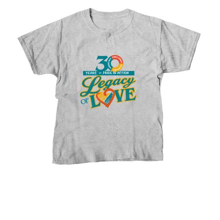LEGACY OF LOVE ?, a Sport Grey Youth Unisex Tee