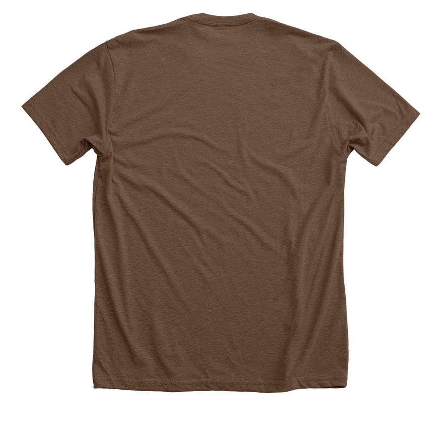 60 Trips Around the Sun, DebRon Trail, a Heather Brown Premium Unisex Tee (back-view)