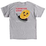 Flippin for Good, a Sport Grey Classic Unisex Tee (back-view)