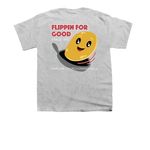 Flippin for Good, a Sport Grey Youth Unisex Tee (back-view)