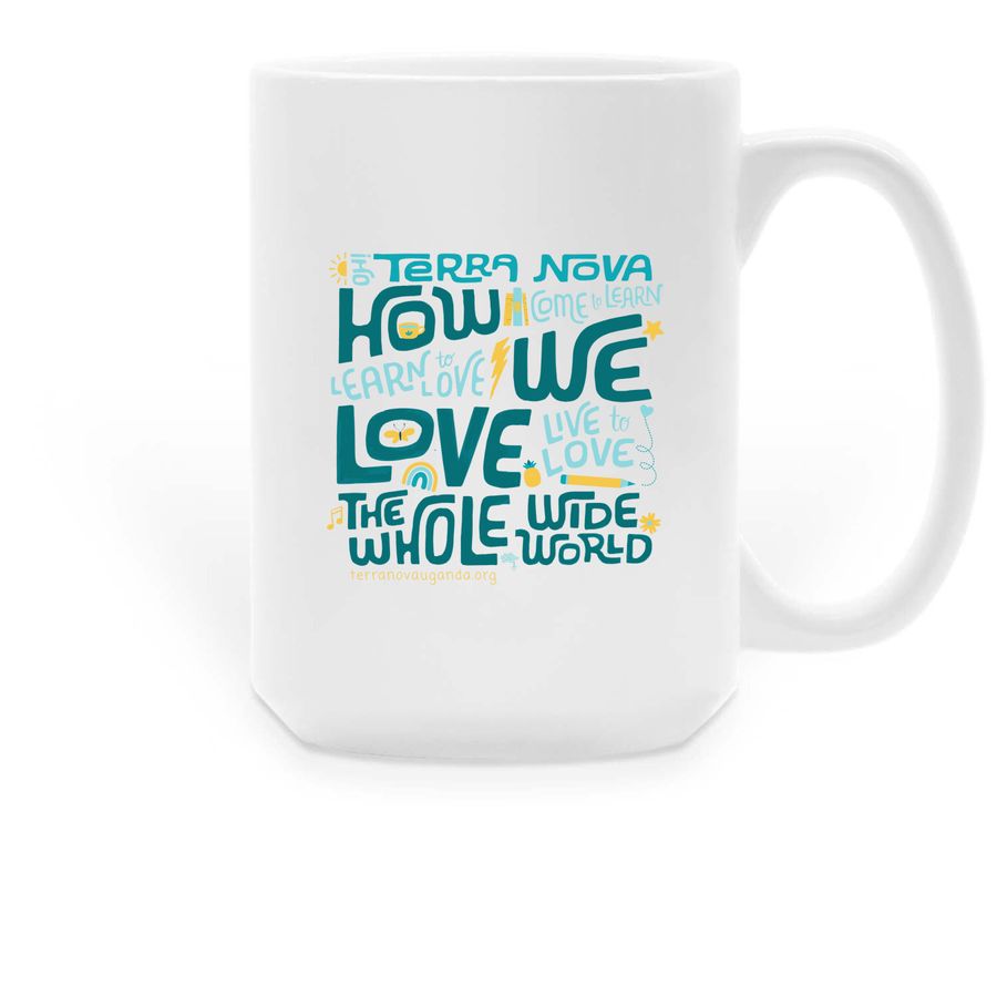 How We Love - Mug, a White Large Coffee Mug