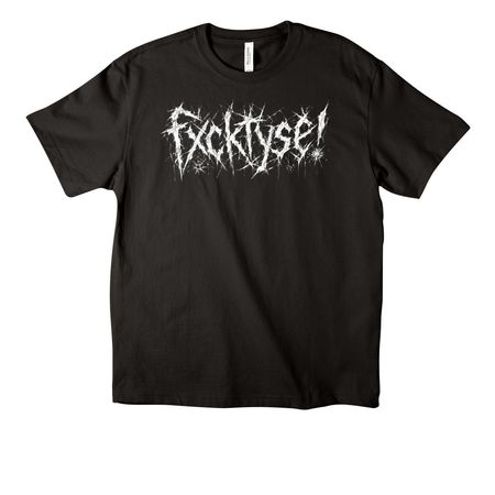 FXCKTYSE! TEE SHIRT, a Black Unisex Heavyweight Tee